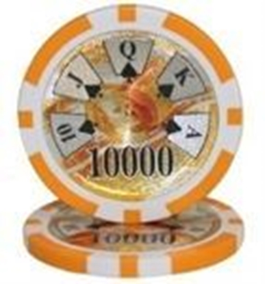 Image de 12949 BENJAMIN FRANKLIN POKER CHIPS 14gr /10 000$ (roll of 25pcs)