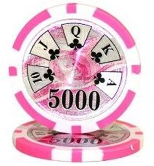 Image sur BENJAMIN FRANKLIN POKER CHIPS  14gr /5000$ (roll of 25pcs)