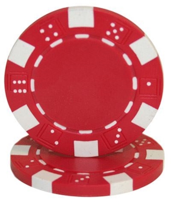 Image de Jeton de poker sans valeur nominale 11.5gr - Rouge