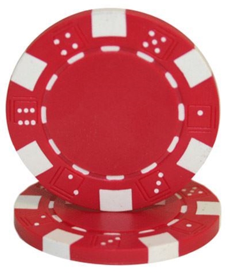 Image sur Jeton de poker sans valeur nominale 11.5gr - Rouge