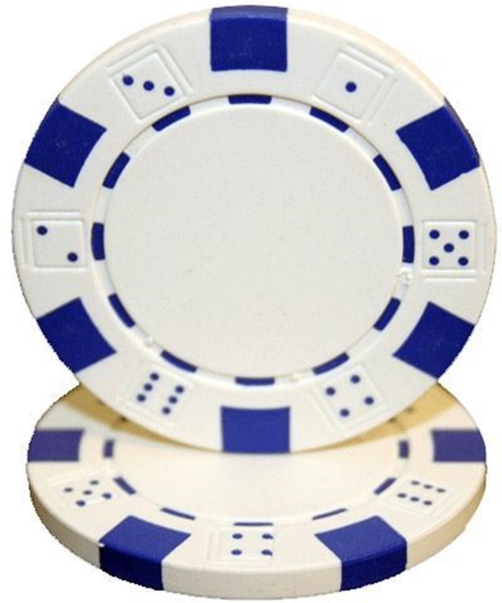 Image sur Jeton de poker sans valeur nominale 11.5gr - Blanc