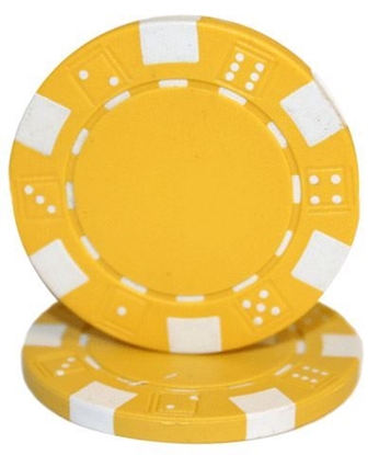 Image de Jeton de poker sans valeur nominale 11.5gr - Jaune