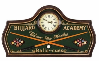 Image de HORLOGE - Billard Academy-Clock