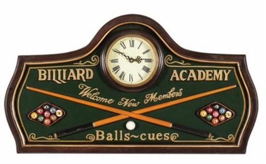 Image sur HORLOGE - Billard Academy-Clock