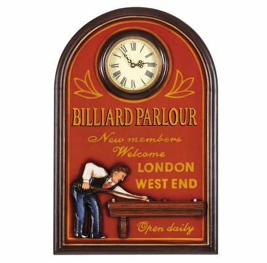 Image sur HORLOGE - Billiard Parlour