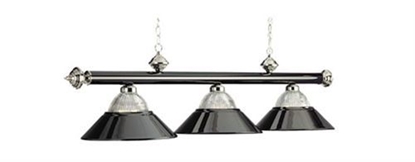 Image de LAMPE DE BILLARD-NOIR & CHROME