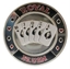 Image de Protecteur de cartes ''Royal flush'' - Argent