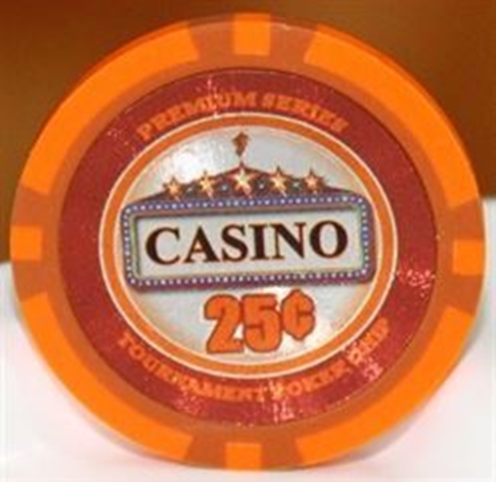Image sur Jetons de poker série CASINO 14gr - Valeur de $0.25 (VRAC)