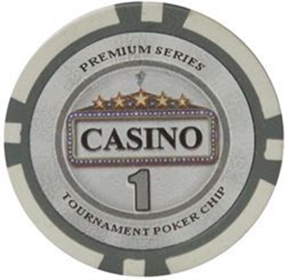 Picture of 12882 - Poker chips CASINO series 14gr - Value of  $1 (BULK)
