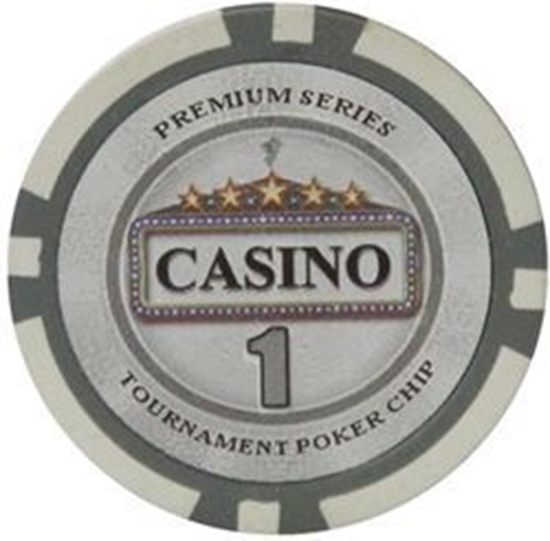 Image sur Jetons de poker série CASINO 14gr - Valeur de $1 (VRAC)