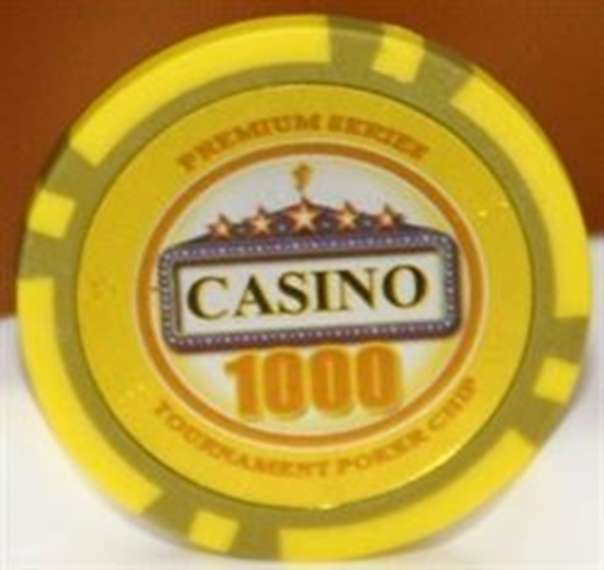 Image sur Jetons de poker série CASINO 14gr - Valeur de $1000 (VRAC)