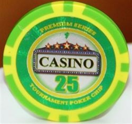 Image sur Jetons de poker série CASINO 14gr - Valeur de $25 (VRAC)