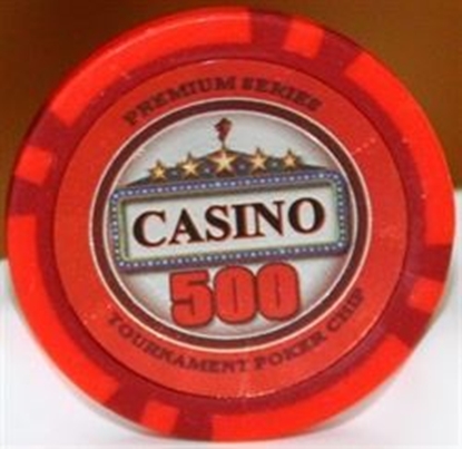 Picture of 12887 - Poker chips CASINO series 14gr - Value of $500 (BULK)