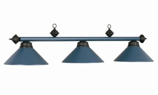 Image sur Lampe de billard en métal - Bleue