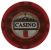 Casino Series $5 poker chip red