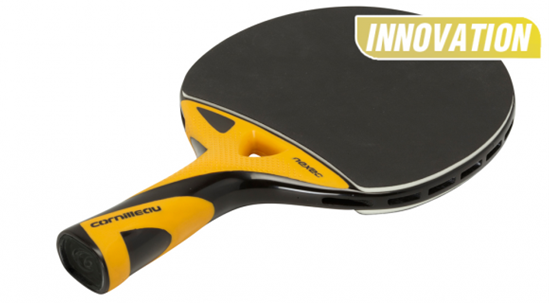 Image sur Raquette de Ping Pong  NEXEO X90 Fibre de carbone (Noire & Or)
