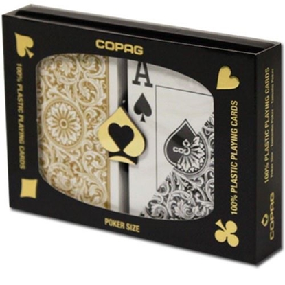 Picture of 11221 Duopack Copag    POKER     JUMBO         GOLD/BLACK