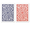Image sur Paquet double Copag 100% plastique - Bleu & Rouge - Poker - Index jumbo