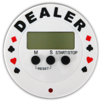 Image de Bouton de croupier et minuteur