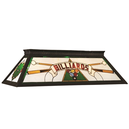 Image de LAMPE DE BILLARD TIFFANY -ROUGE