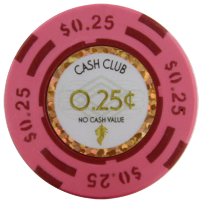 Image de Jetons série CASH CLUB 14gr - Valeur de $0.25 (Rouleau de 25pcs)