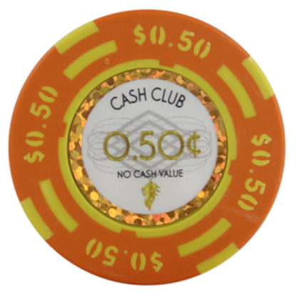 Image de Jetons série CASH CLUB 14gr - Valeur de $0.50 (Rouleau de 25pcs)