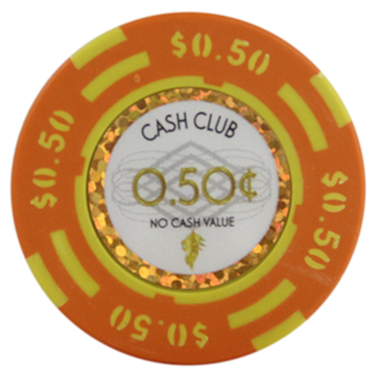 Image sur Jetons série CASH CLUB 14gr - Valeur de $0.50 (Rouleau de 25pcs)