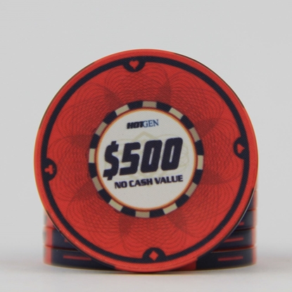 Image de Jeton de poker en céramique 10gr -HotGen 500$ / Rouleau 25