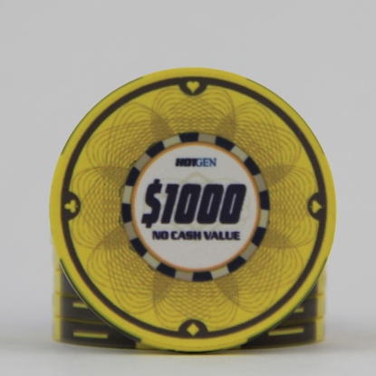 Image de Jeton de poker en céramique 10gr -HotGen 1000$ / Rouleau 25