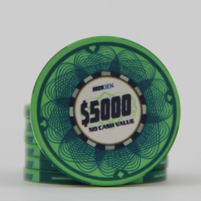 Picture of 12639-Ceramic Poker chip HotGen $5000 /roll of 29