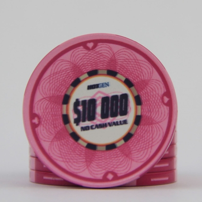 Picture of 12640-Ceramic Poker chip HotGen $10000 /roll of 29
