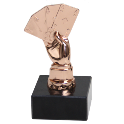 Picture of Award Poker Trophy  4 Aces Bronze