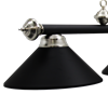 Picture of L261006- Billiard lamp full metal shade '' Matte Black & SS"