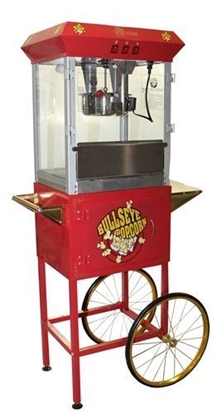 Picture of L271300- Red Oscar Popcorn machine 8oz. with cart USED-VERY GOOD