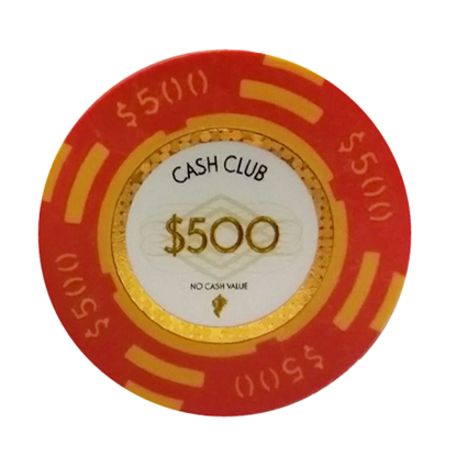 Picture of 12795 Cash club poker chips 14gr - $500- (Roll of 25 pcs)