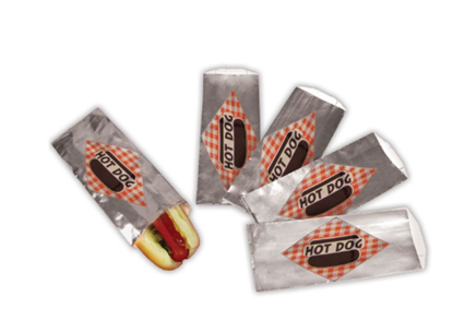 Image de 77401-1 Sac Hot dog papier Aluminium 100pcs