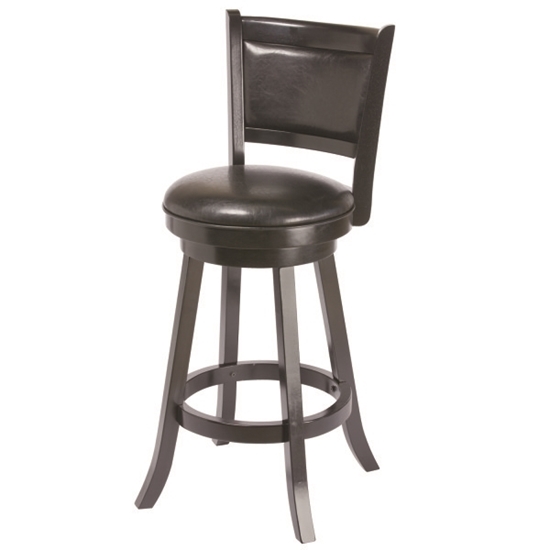 Picture of BBSTL BLK | BACKED BARSTOOL - BLACK