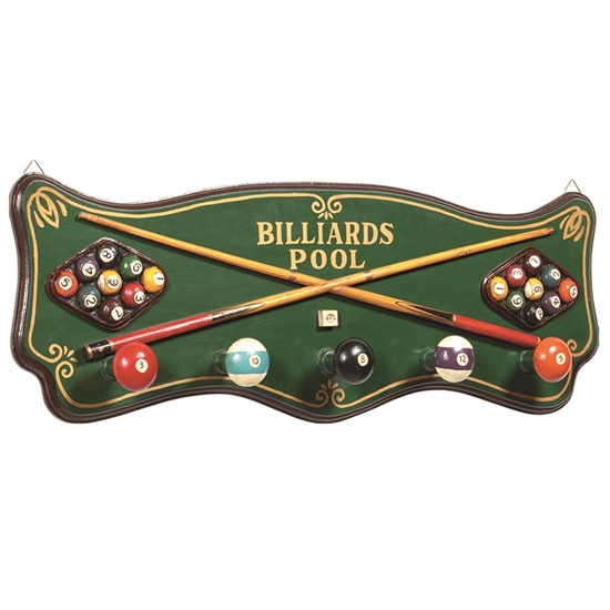 Image sur R181 | PUB SIGN-BILLIARDS COAT RACK