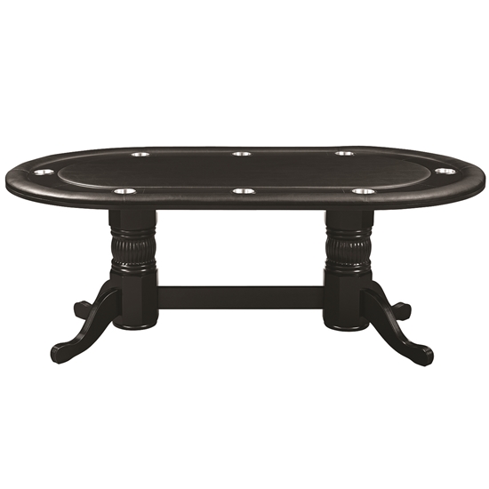 Picture of GTBL84 BLK | 84" TEXAS HOLD'EM GAME TABLE - BLACK