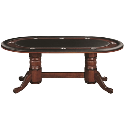 Image de TABLE DE JEU TEXAS HOLD’EM 84" - MARRON