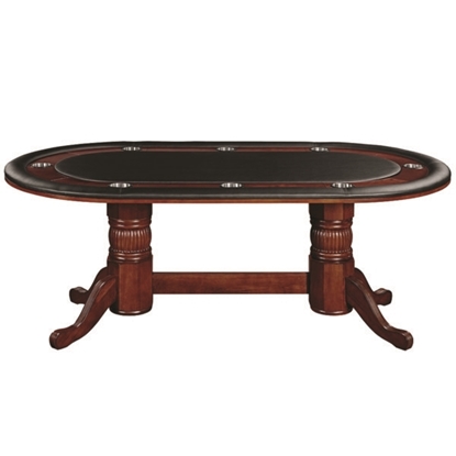 Picture of GTBL84 ET | 84" TEXAS HOLD'EM GAME TABLE - ENGLISH TUDOR