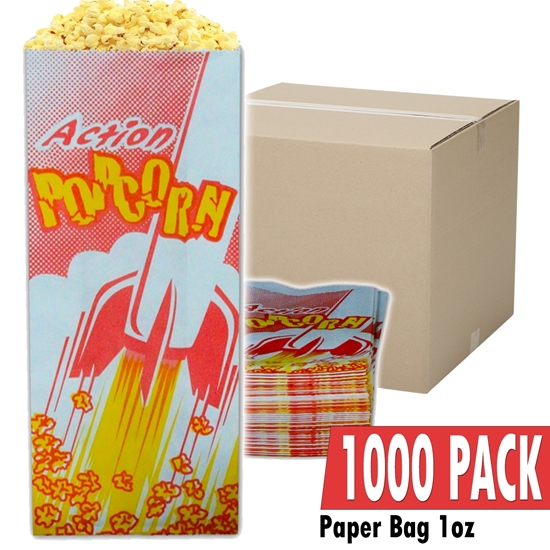 Image sur Caisse de 1000 sacs vides de 1oz  pour maïs éclaté