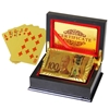 Image sur Jeu de cartes décoratif plaqué Or 24 K avec coffret