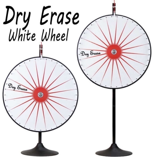 Picture of V240036 - 36 INCH DRY ERASE WHITE PRIZE WHEEL WITH BONUS EXTENSION BASE