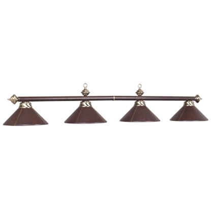 Picture of B78-LTHR BRN | 4 LT-54" BILLIARD LIGHT-LEATHER/BROWN