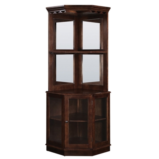 Picture of BRCB4 CAP | CORNER BAR CABINET - CAPPUCCINO