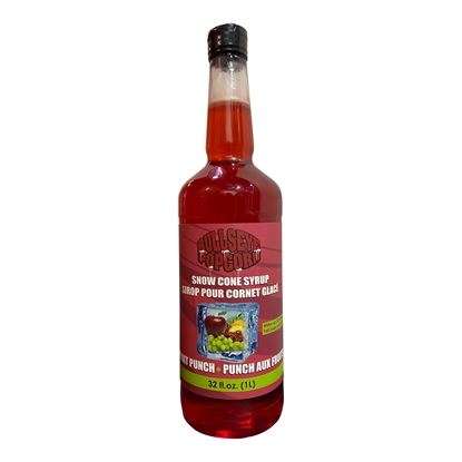 Picture of 73122-  Bulleyes popcorn - Snow cone syrup Fruit Punch 1L
