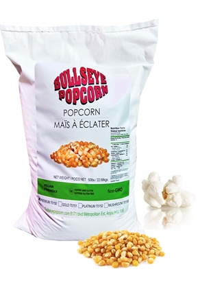 Image de Grain de maïs à éclater Bullseye Popcorn PREMIUM - 50lbs