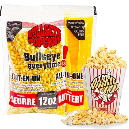 Image de Boîte de 12 sacs prémélangés de popcorn -  12oz