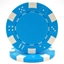 Image de 12812 Dice poker chips 11.5gr  Light Blue (roll of 50pcs)